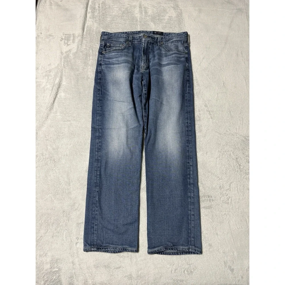 AG Adriano Goldschmied Jeans Mens 34x29 Blue Graduate Tailored Denim Medium Wash